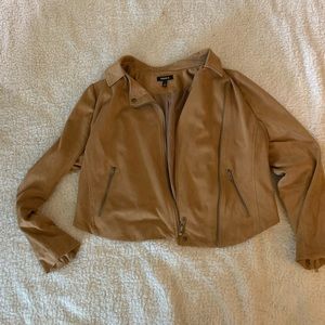 Torrid faux suede moto jacket